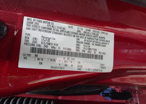 2016 Ford Focus Se from USA, damaged, VIN 1FADP3F28GL266971